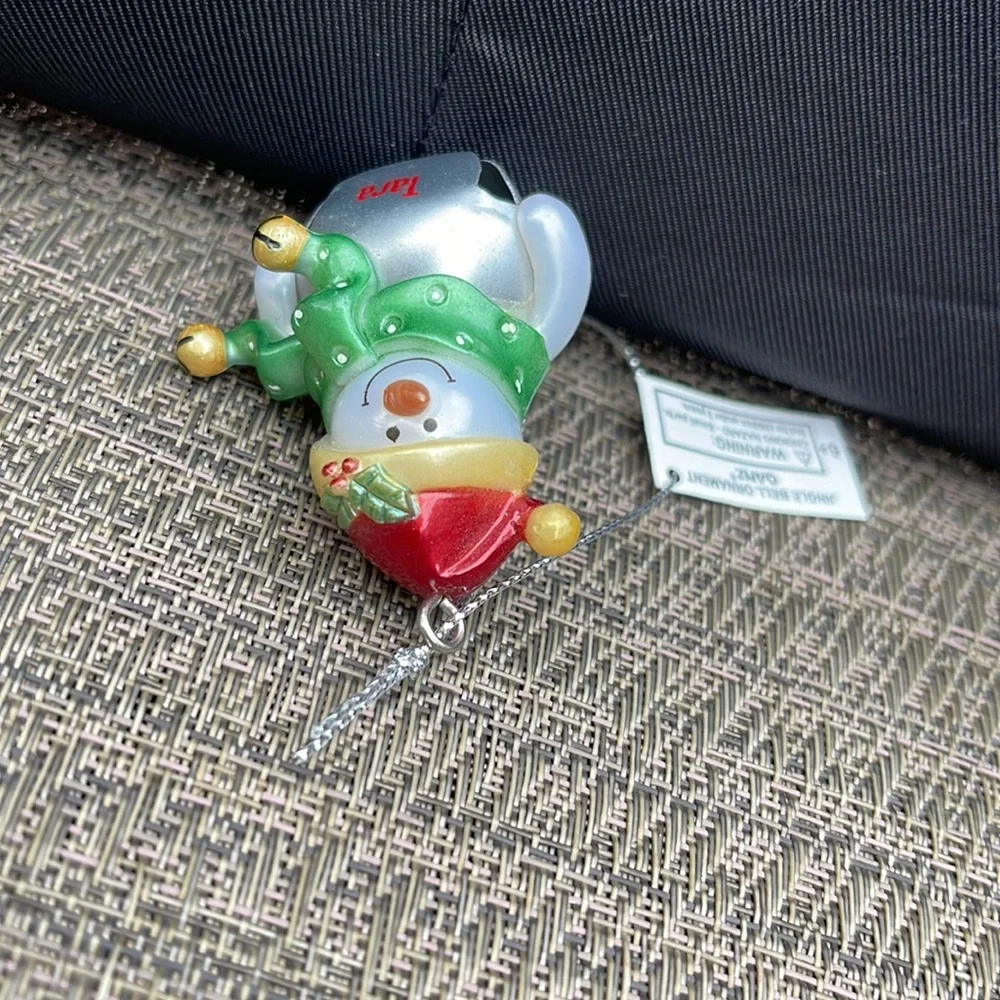 Tara Personalized Jingle Bell Snowman Christmas Ornament NWT